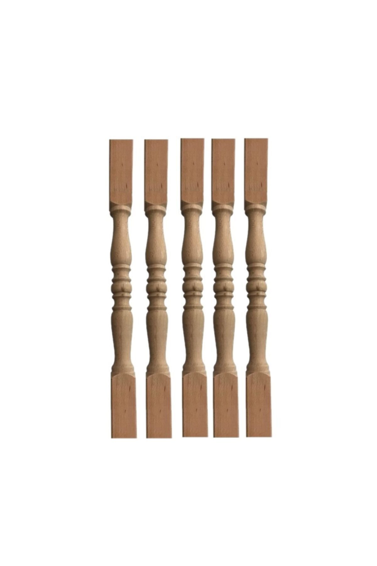 Bal-Kar 1.kalite 5 Adet Kayın Ahşap Merdiven Korkuluk 4,5cm*4,5cm*74cm
